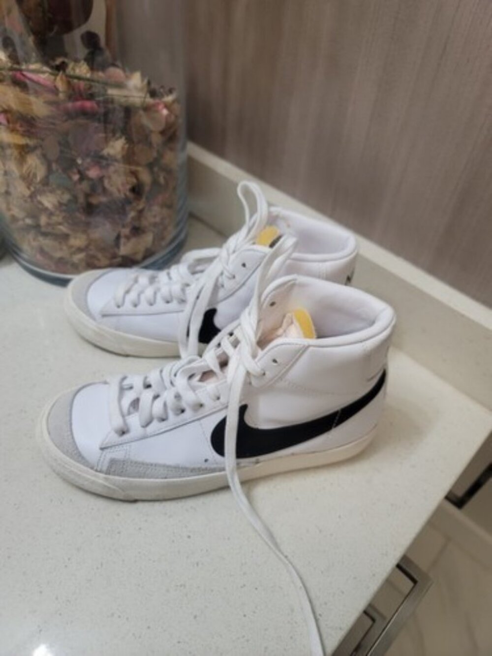 Nike Blazer Mid '77 Vintage White Black BQ6806-100 Men's Size 7.5 - Picture 3 of 9